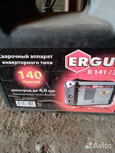 Сварочный аппарат, инвертор ergus B 141/30