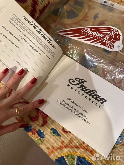 Руководство Indian Scout Bobber 2019 оригинал