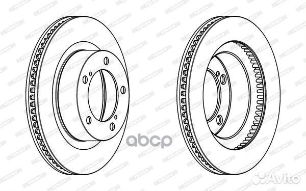 Диск тормозной передний Ferodo DDF1798C-1 Соеди
