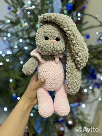 Игрушки ручной работы зайка