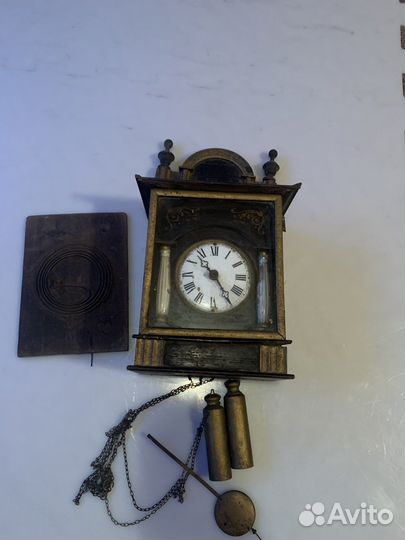 Антикварные настенные часы с боем, Россия, 19 век