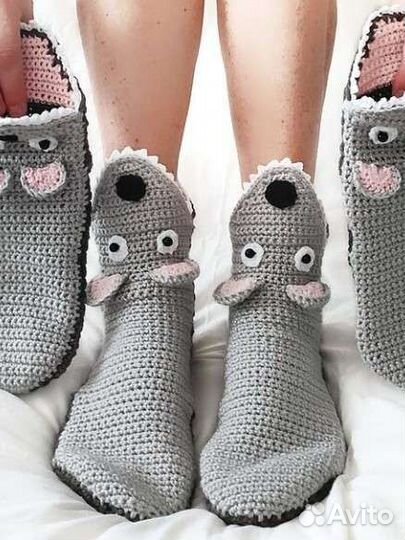 Носки Мыши (Мышь) вязаные ручной работы