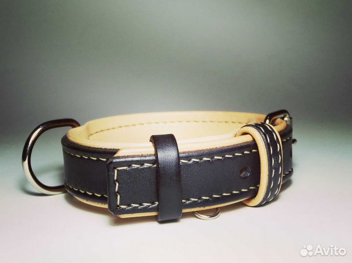 Кожаный ошейник Гинфорт Люкс