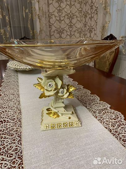 Новая ваза Cevik керамика с кристаллами Swarovski