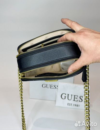 Сумка guess кроссбоди черная