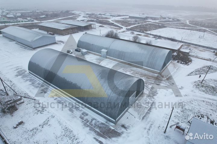 Строим ангары по бескаркасной технологии от 500 м²