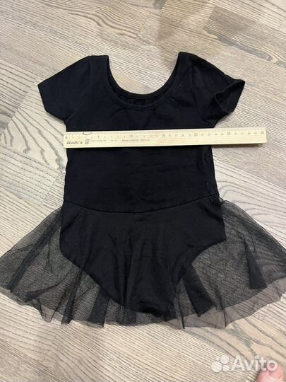 Гимнастический купальник с юбкой