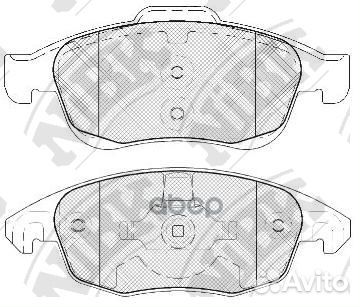 Колодки тормозные citroen berlingo 08/C4 06/P