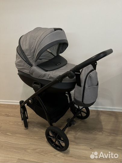 Коляска tutis nanni 3 в 1 серая