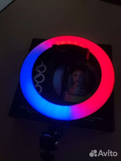 Кольцевая лампа цветная