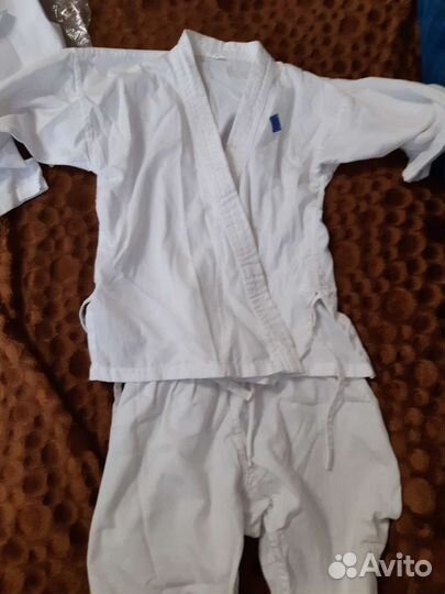 Кимоно для каратэ р 135 и 150, защита голени р М