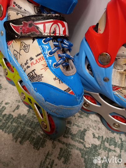 Ролики детские 30-32 Hot Wheels