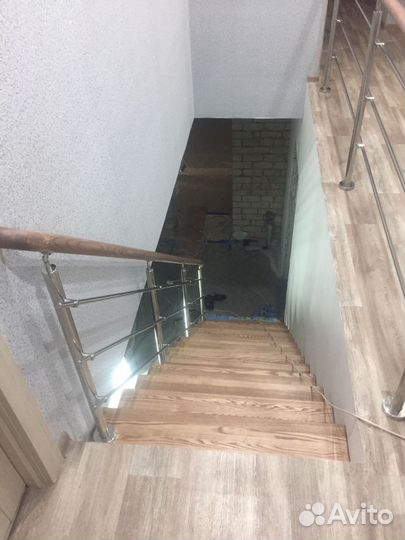 Лестница на металлокаркасе