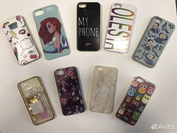 Чехлы на iPhone 5 5s б/у и телефон раскладушка