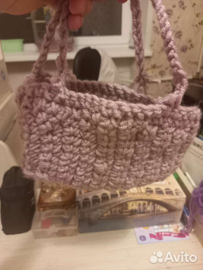 Cумка вязаная самодельная