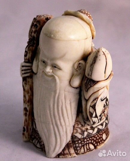 Статуэтка Шоу-син - Окимоно из Кости ru*20 - 2