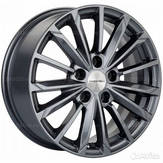 Диск 6,5*16 5*114,3 ET45 60,1 Khomen Wheels KHW1611 Gray (Toyota/Suzuki)