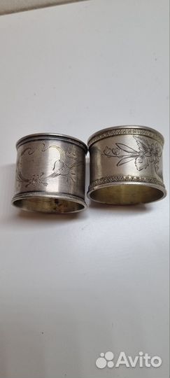 Кольца для салфеток серебро