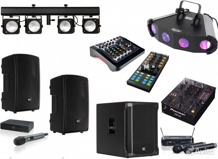 Dj (диджей) + Звук (RCF) + Свет