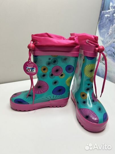 Новые резиновые сапоги, 23-27 размеры