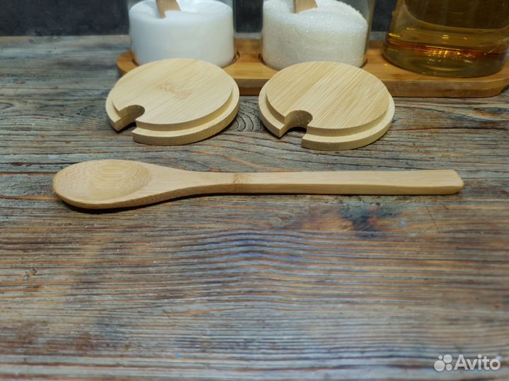 Баночки для соли, сахара и кувшин для масла