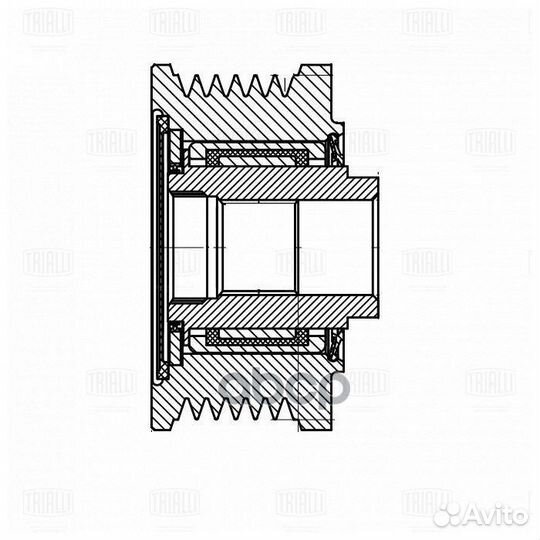 1 Муфта свободного хода hyundai/KIA 2.0D/2.2D 04