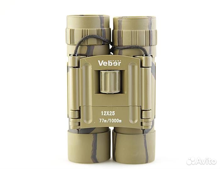 Бинокль Veber Sport бн 12x25 камуфлированный