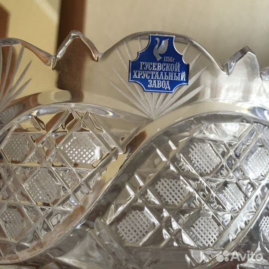 Хрустальная ваза Шведка