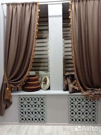 Портьеры блекаут,итальянская бахрома