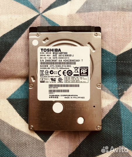 Переносной жёсткий диск toshiba 500gb