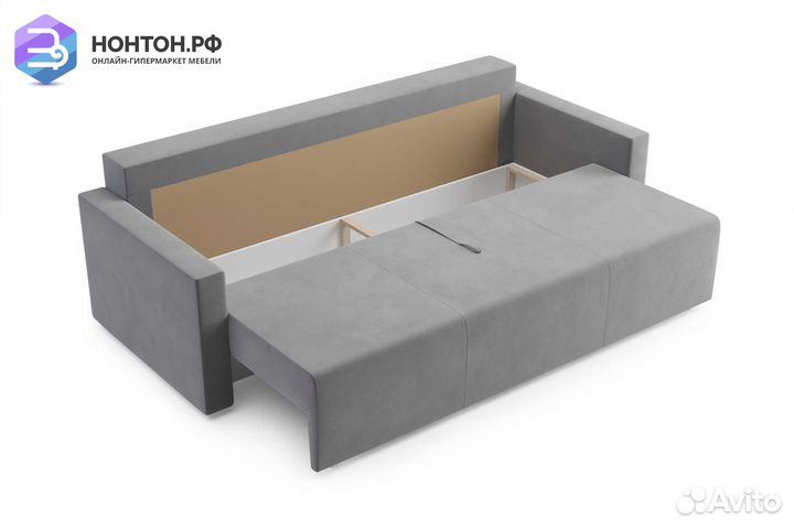 Диван еврокнижка Виена серый