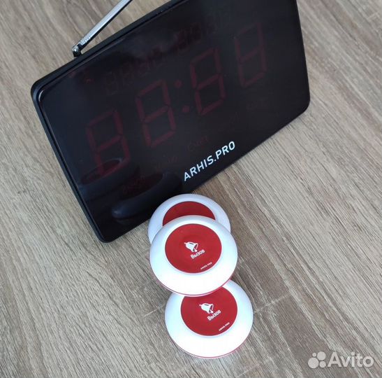 Кнопка вызова персонала и табло, часы, усилитель