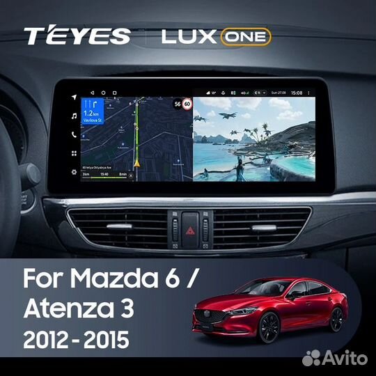 Магнитола Teyes Lux One 6/128 Mazda 6 GJ