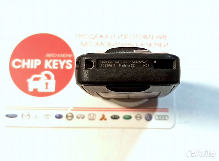 Ключ зажигания Volvo / 30659619 / 5WK49267