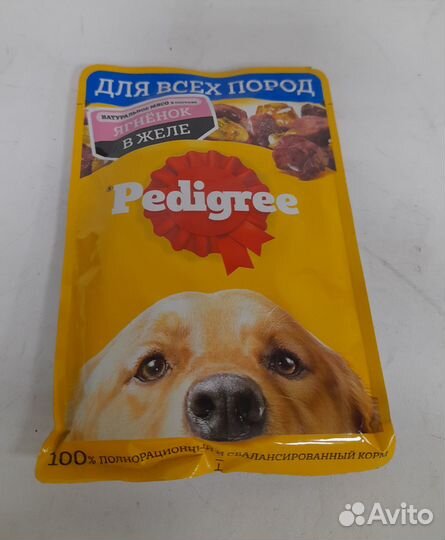 Влажный корм Pedigree для собак, с ягненком в желе