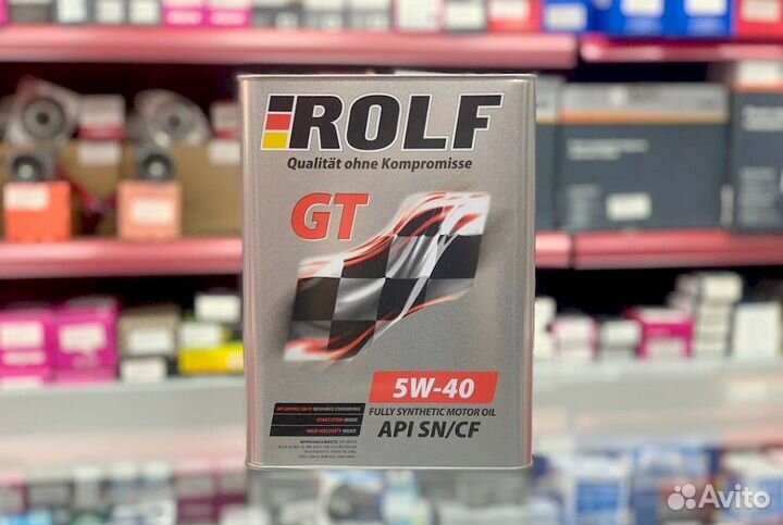 Масло моторное rolf GT SAE 5W40 API SN/CF 4 л