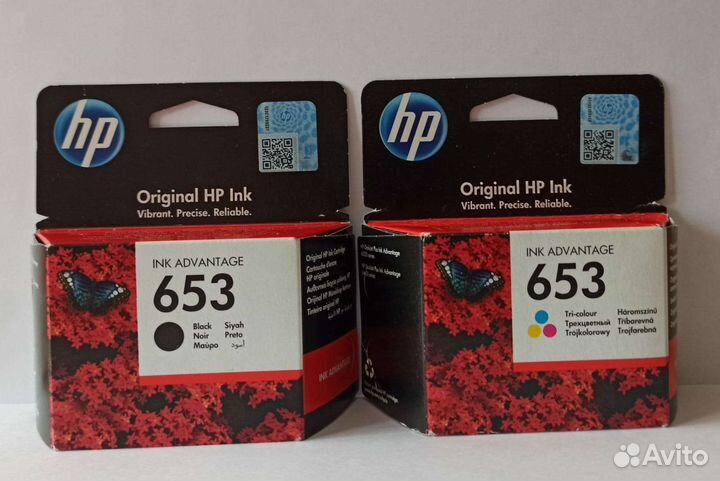Картриджи струйные HP 653 оригинальный