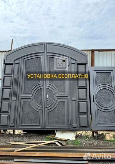 Ворота в Махачкале в стиле неоклассика на заказ