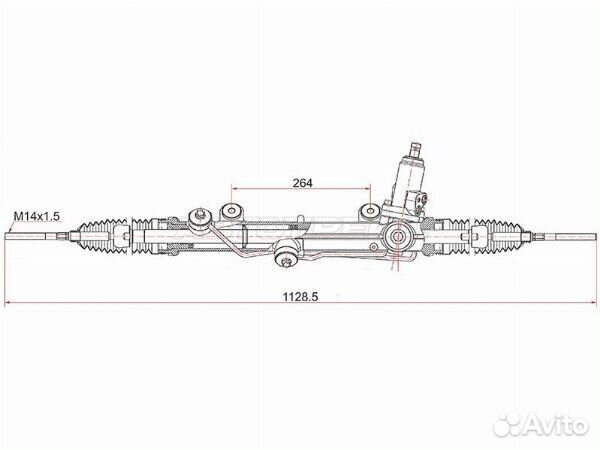 Рейка рулевая