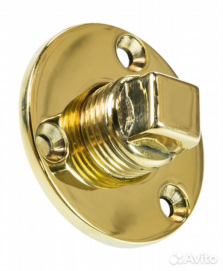 Шпигат латунный с резьбовой пробкой 18 мм 12334