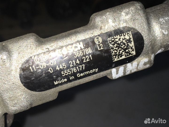 Топливная Рампа 0445214221 Opel Insignia A20DTH