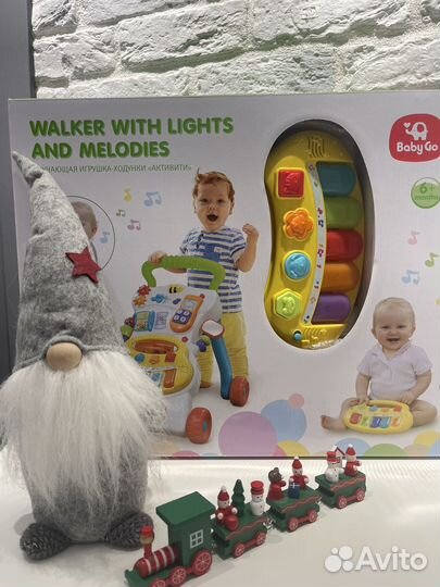 Пианино ходунок от baby go от 6 мес