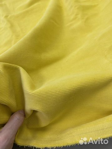 Вельвет желтый