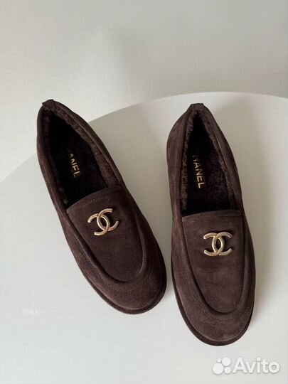 Лоферы Chanel на меху