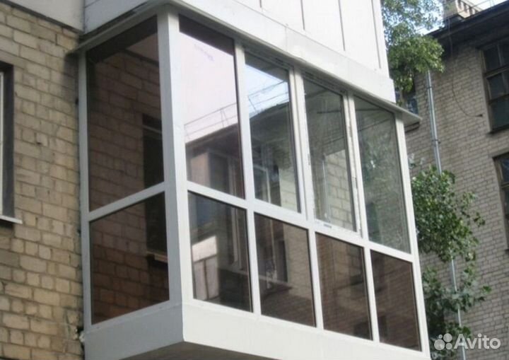 Остекление балконов и лоджий под ключ обк-8298