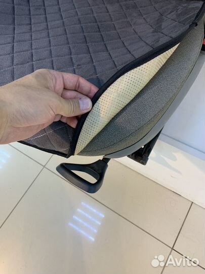 Накидки на сиденья из алькантары серые пара