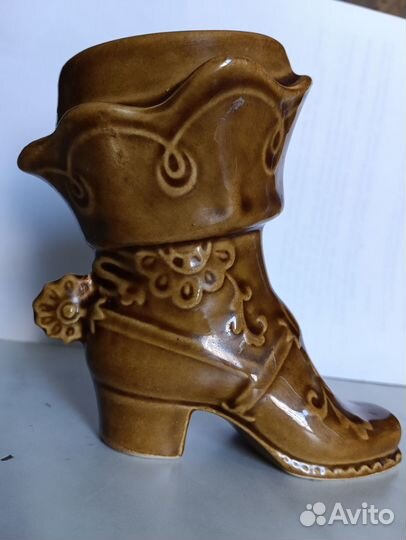 Керамика СССР. Сувенир. Сапожок