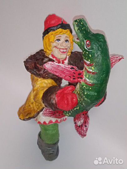 Ватная елочная игрушка