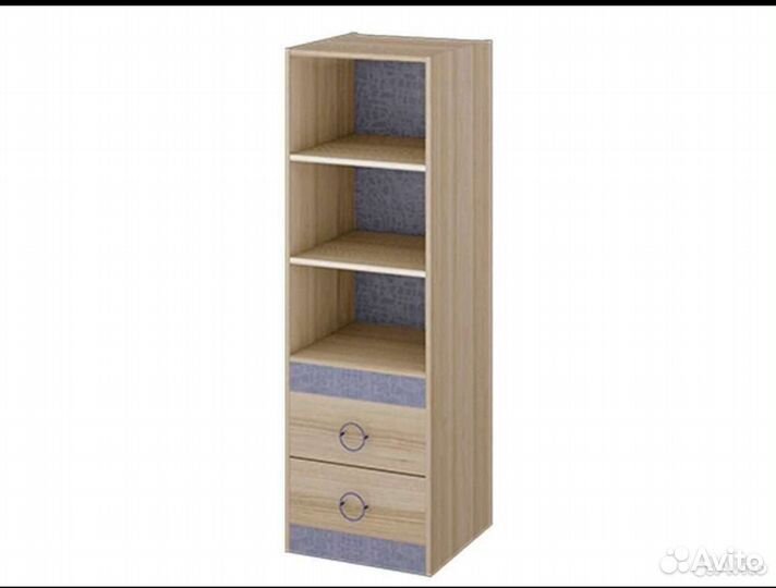 Письменный стол, тумба, шкаф с ящиками и полками