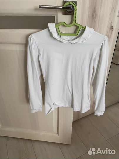 Блузки школьные фирменные пакетом на девочку р 128